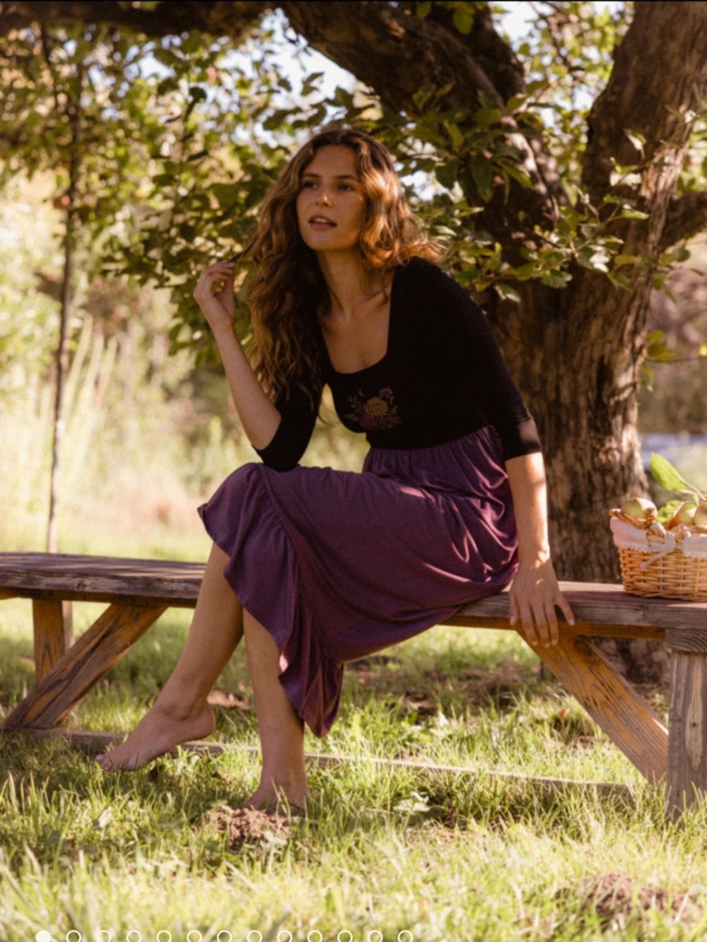 PURUSHA PEOPLE COTTAGE DRESS. Gorgeous, brand new, forest fiber, sustainable - Picture 2 of 10